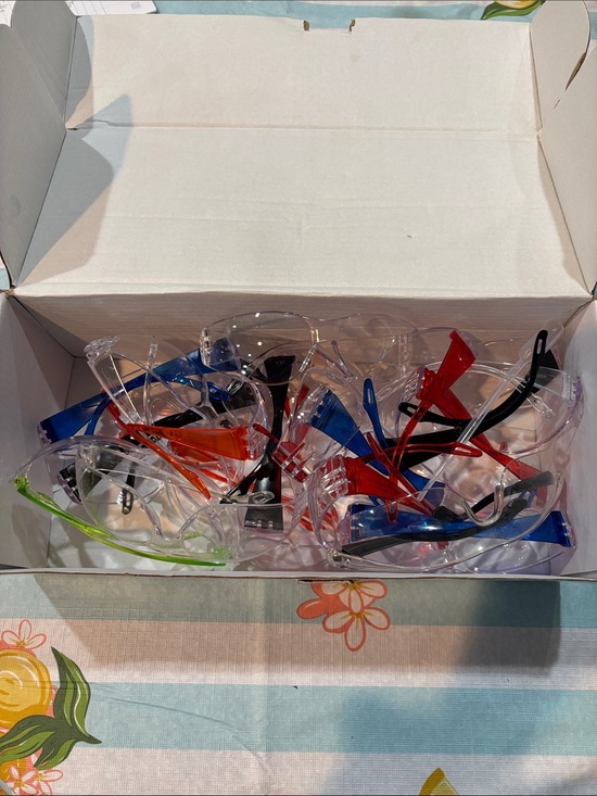 Other - Mixed Colored Safety Glasses Assortment - Clear Lenses